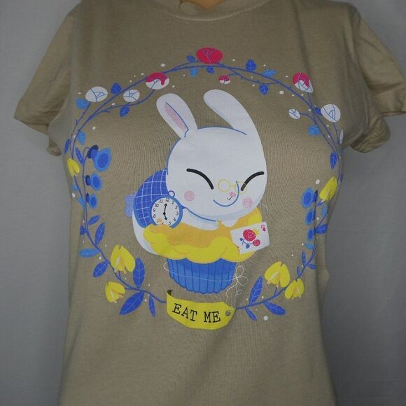 Teefury Alice in Wonderland White Rabbit T Shirt S - Picture 1 of 4